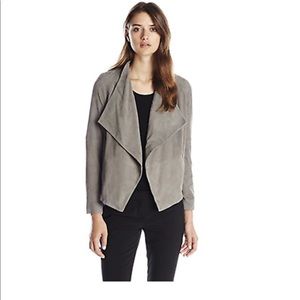 Joie Womens Olivine Open Front Draped Suede Jacket